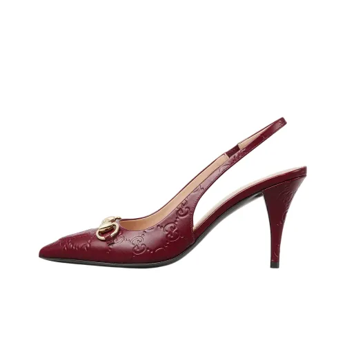 GUCCI Пряжка Horsebit Высокие каблуки Женские