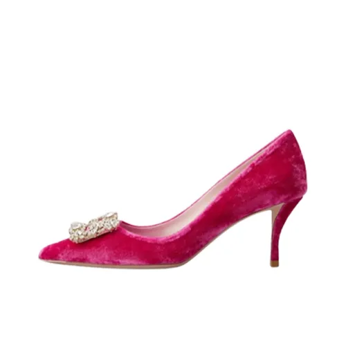 Roger Vivier Flower Strass Высокие каблуки Розовый Женские