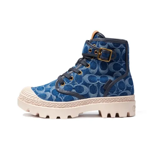 COACH Trooper Ботильоны Женские Джинсовый Синий