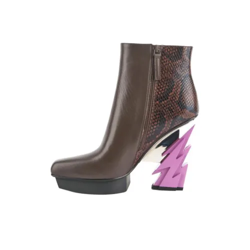 UNITED NUDE Glam Квадрат Boot Ботильоны 12 см Женские Умбра