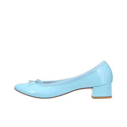 Repetto CAMILLE Грубый каблук Высокие каблуки 3 см Женские Синий