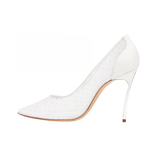 Casadei Низкий каблук Высокие каблуки 10 см Женские Белые