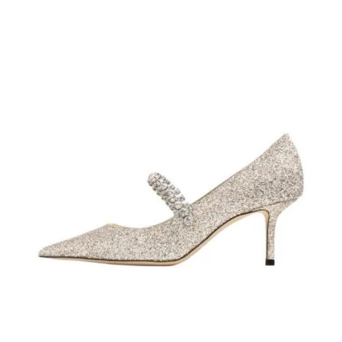 Jimmy Choo Bing Низкий каблук Высокие каблуки 6,5 см Женские Песочный