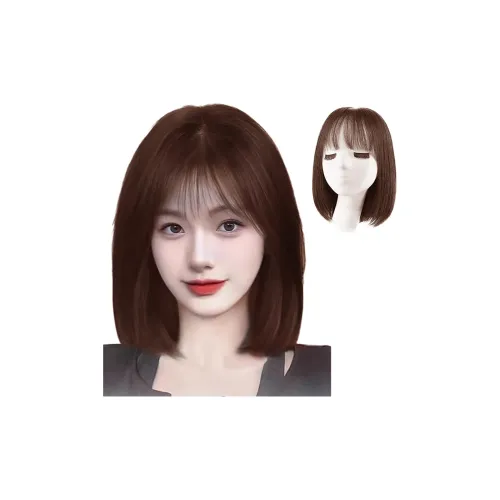 YUNQING Французский ключица Волосы Естественные Короткие волосы Полное покрытие Перука Набор Короткие Прямые волосы