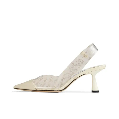 Jimmy Choo Узкий каблук Высокие каблуки 6,5 см Женские Белые
