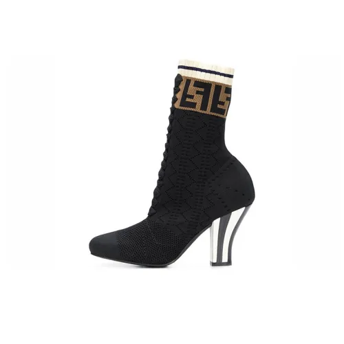 FENDI Ботильоны 8,5 см Женские Черные