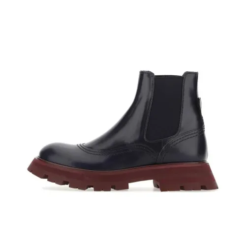 Alexander McQueen Короткий Челси Женские Черный