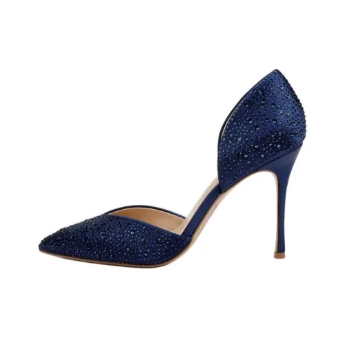 Badgley Mischka Grace 2 Узкий каблук Высокие каблуки 9,5 см Женские Синий