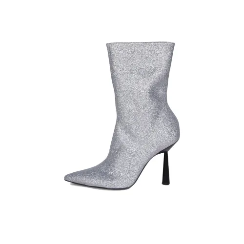 GIA BORGHINI Ботильоны Серебристые Женские