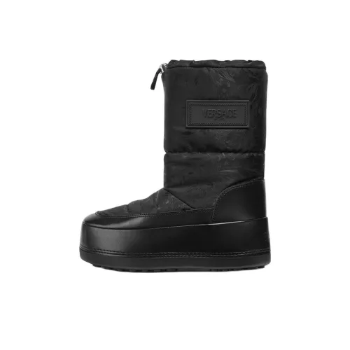 VERSACE Barocco Короткие Сноубутсы Женские Черные