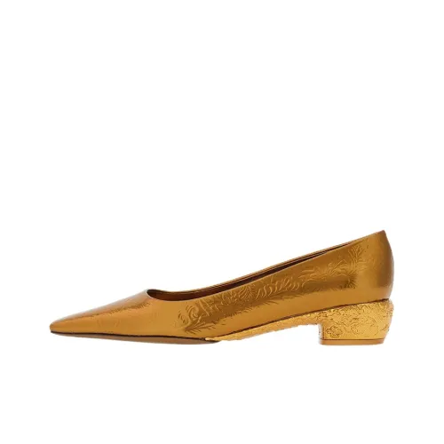 Ferragamo Высокие каблуки Золотой Женские