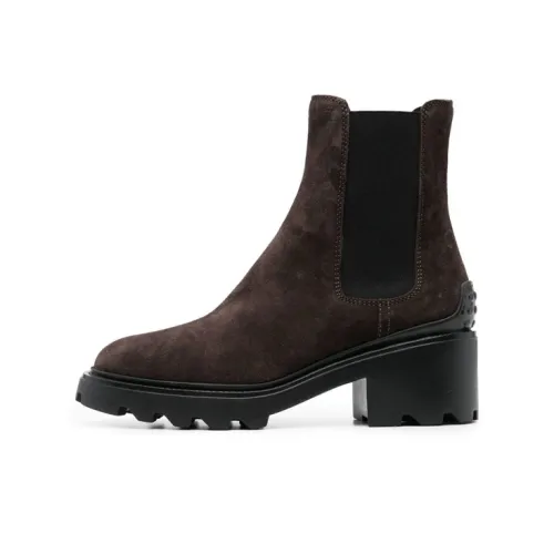 TOD'S Короткий Челси 6 см Женские Коричневый