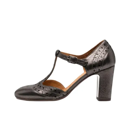 CHIE MIHARA Wante Грубый каблук Высокие каблуки 7,5 см Женские Угольно-серый