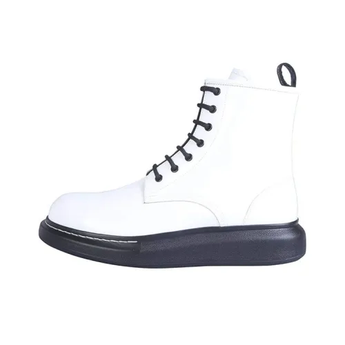 Alexander McQueen Hybrid Короткий Мартин Ботин Мужской Белый