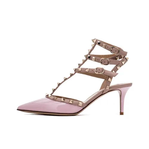 Valentino Rockstud Высокие каблуки Розовый Женские
