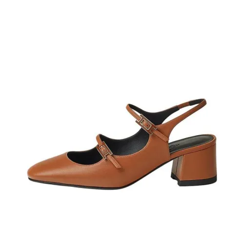 HERMES Высокие каблуки Коричневый Женские