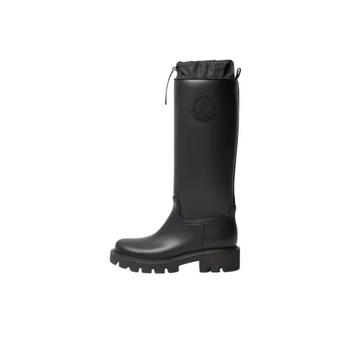Moncler Женские резиновые сапоги черного цвета