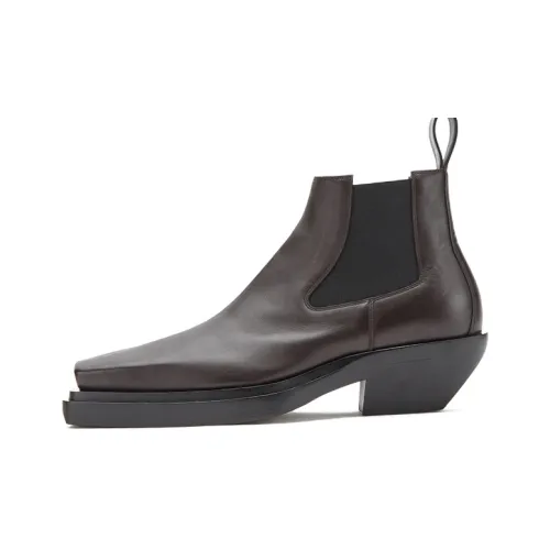 Bottega Veneta BV Lean Короткий Челси Мужской Темный шоколад