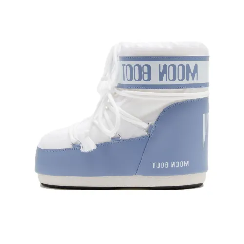 Moon Boot Сноубутсы Синий с Белым Lettering Унисекс