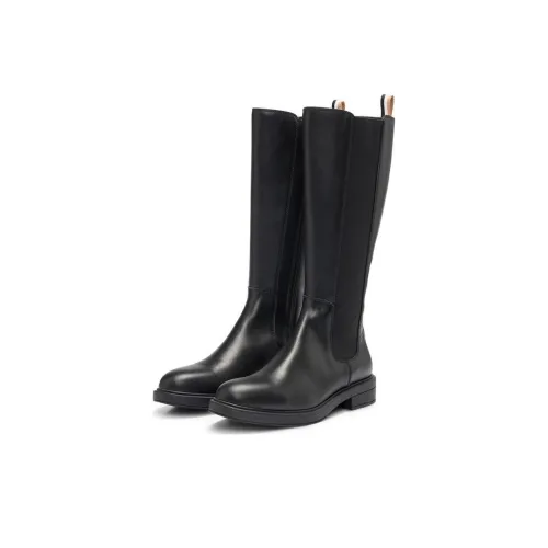 Hugo Boss Колено Высокие сапоги 2 см Женские Черные