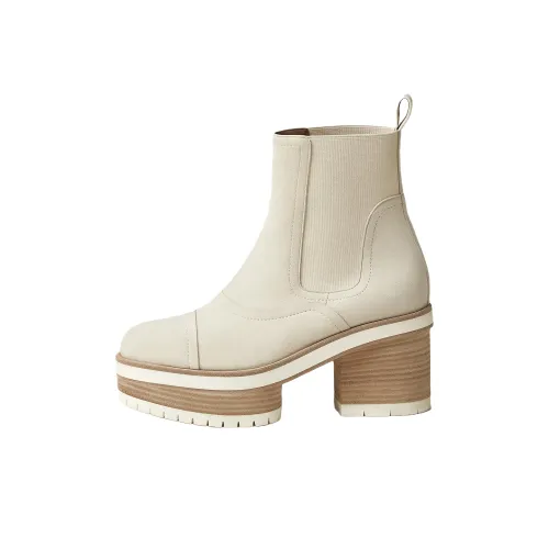 HERMES Ботильоны 4,5 см Женские Белые