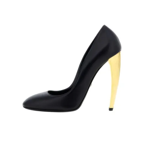 Roberto Cavalli Fang Нестандартный каблук Высокие каблуки Женские Черный