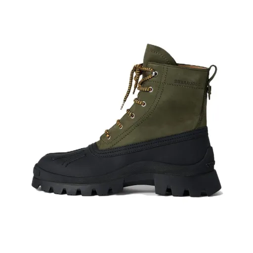 DSQUARED 2 ботинки Martin Army Green Мужские