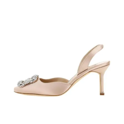 MANOLO BLAHNIK Узкий каблук Высокие каблуки Женские Розовый