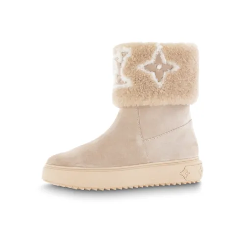 LOUIS VUITTON Snowdrop Термические ботильоны женские светло-коричневые