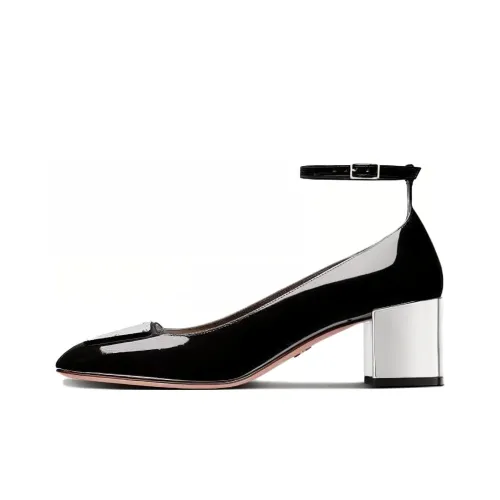 DIOR La Parisienne Dior Грубый каблук Высокие каблуки 5,5 см Женские Черный