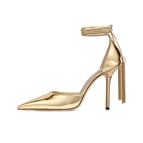 Jimmy Choo Eris Узкий каблук Высокие каблуки 10 см Женские Золотой