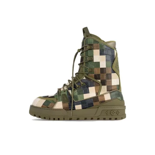 LOUIS VUITTON Trainer Ботильоны Зеленый Мужской