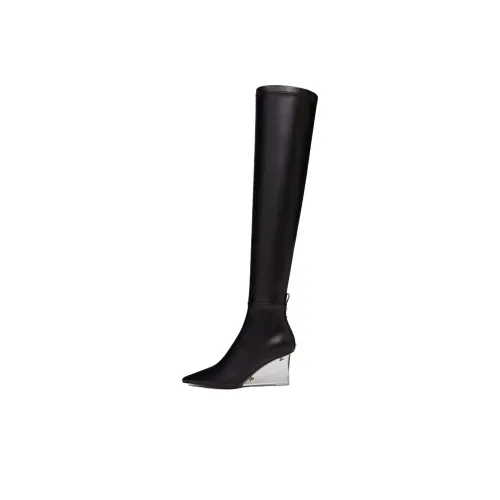 Valentino Rockstud Over The Knee Boots 7,5cm Женские Черные