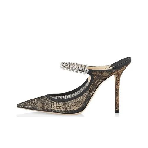 Jimmy Choo Bing Низкий каблук Высокие каблуки 10 см Женские Черный