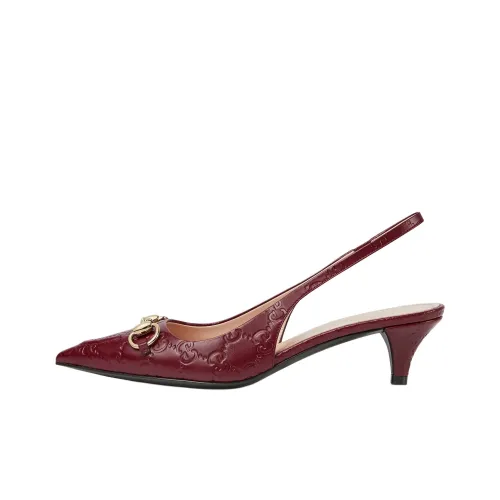GUCCI Пряжка Horsebit Высокие каблуки Женские