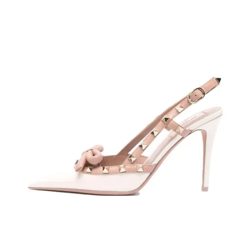 Valentino Высокие каблуки Сливочный Женские