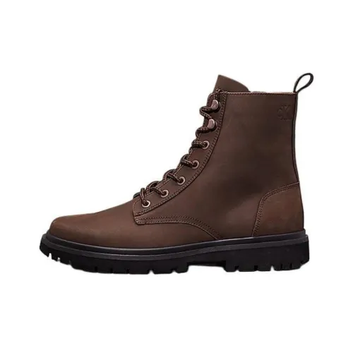 CKJ CALVIN KLEIN JEANS Ботильоны 3 см Мужской Коричневый