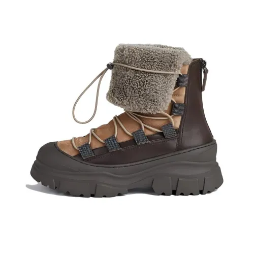 BRUNELLO CUCINELLI Ботильоны Женские Коричневый