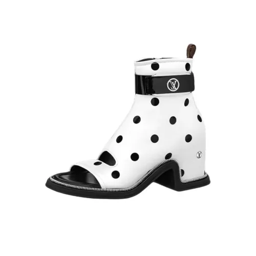LOUIS VUITTON Ботильоны Женские Белые Черные