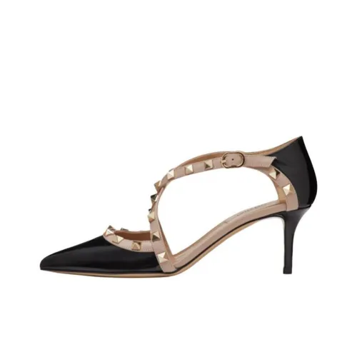 Valentino Rockstud Узкий каблук Высокие каблуки Женские Черный