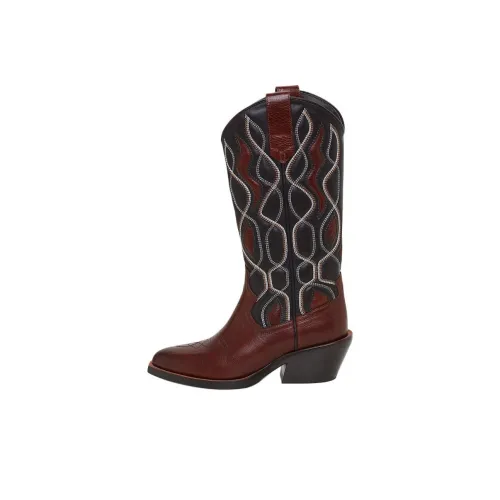 Dorothee Schumacher высокие сапоги до колена 5 см женские темно-коричневые