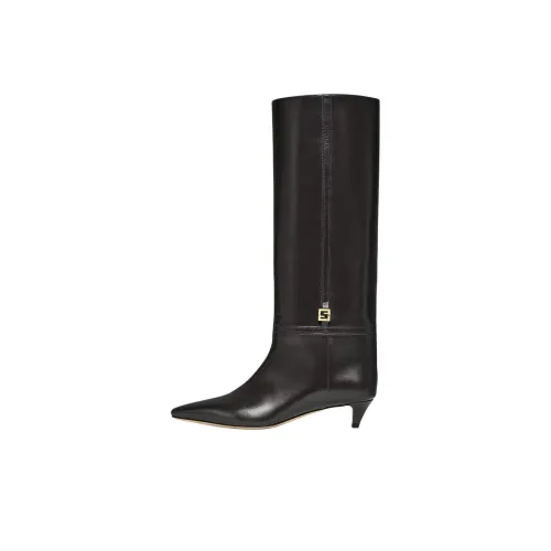 FENDI FFold Knee-High Boots Женские Черные