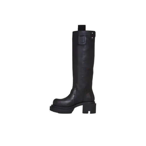 RICK OWENS Женские высокие сапоги, черные, с высоким каблуком
