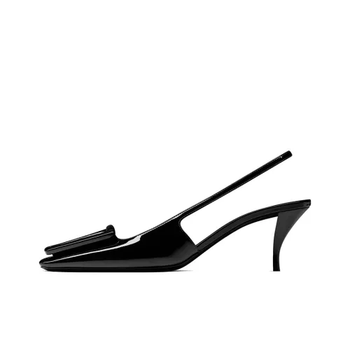 SAINT LAURENT Узкий каблук Высокие каблуки 6 см Женские Черный