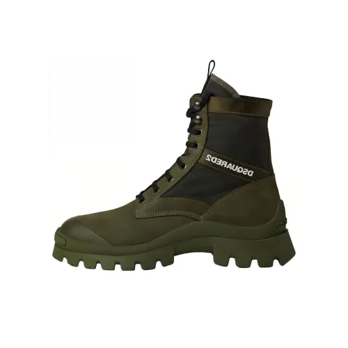 DSQUARED 2 ботинки Martin Army Green Мужские
