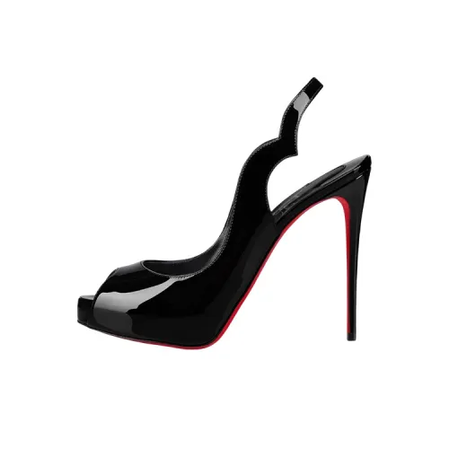 CL Узкий каблук One Ремешок Сандалии Женские Черный