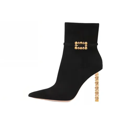 GIANVITO ROSSI Ботильоны 10,5 см Женские Черные