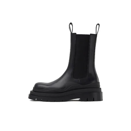 Bottega Veneta Tire Chelsea Короткий Челси 5,5 см Мужской Темно-черный