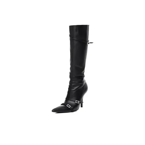Nina Zarqua Mia Колено Высокие сапоги 9 см Женские Черные