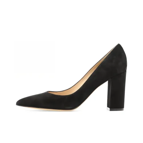 GIANVITO ROSSI Грубый каблук Высокие каблуки 8,5 см Женские Черный